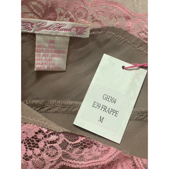 NWT - Gold Hawk Razer Silk Slip Dress - Picture 4 of 6